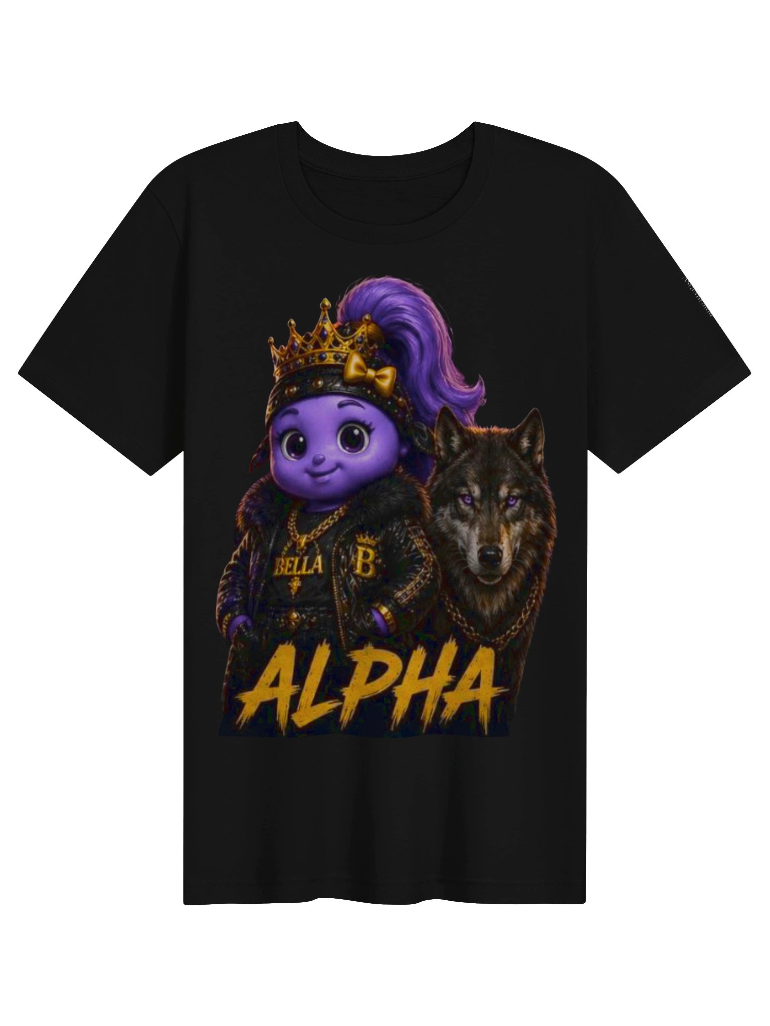 Bella Alpha — Streetwear Wolf Graphic T-Shirt product image (1)