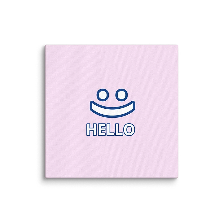 Smiley, Hello 6"x6" Wall Art product image (1)