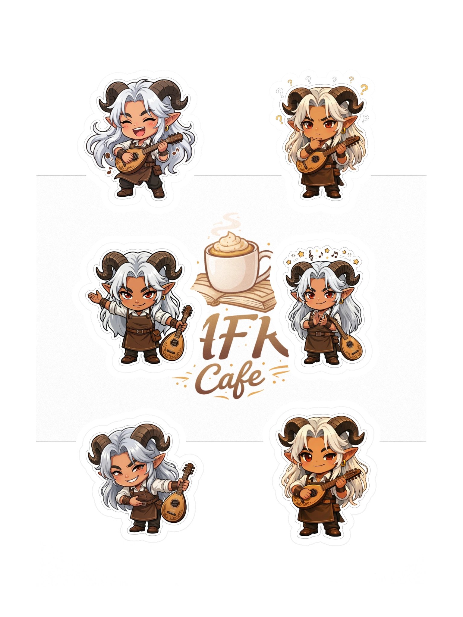 AFK Cafe | Yang Sticker Sheet 🎶 product image (3)