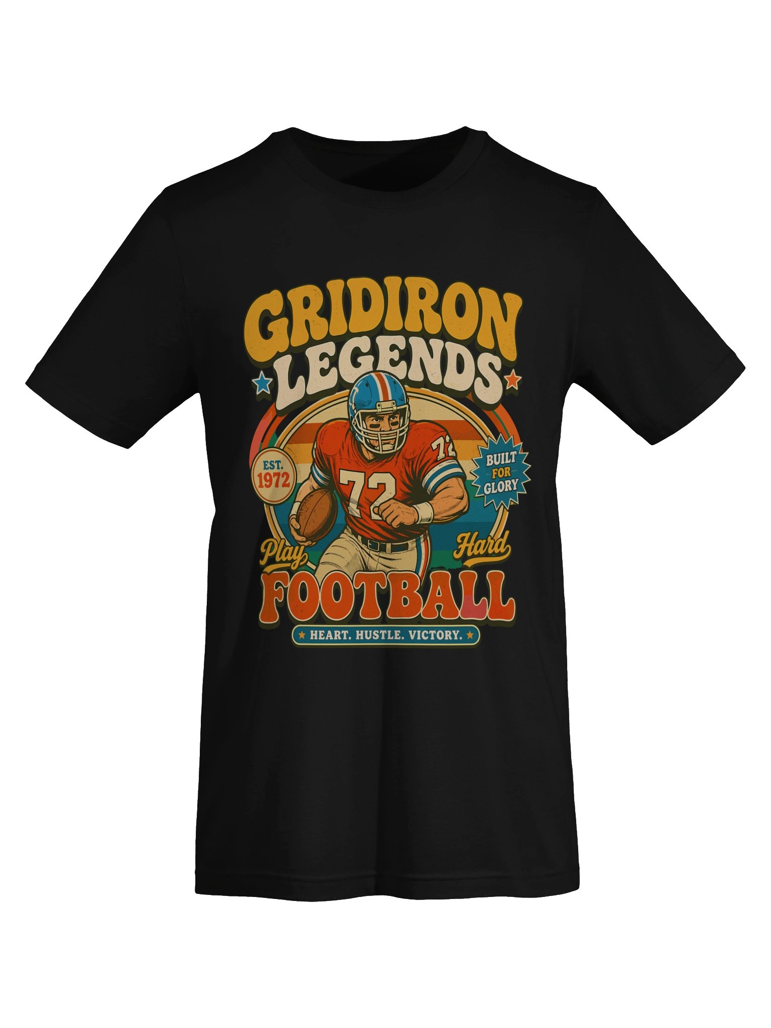 Gridiron Legends Retro Football Tee product image (5)