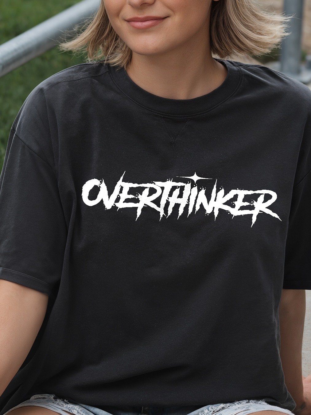 Overthinker Streetwear Graphic T-shirt product image (2)
