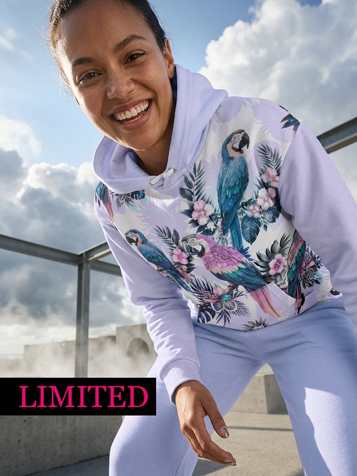 Elysian Birds-cotton hoodie product image (1)
