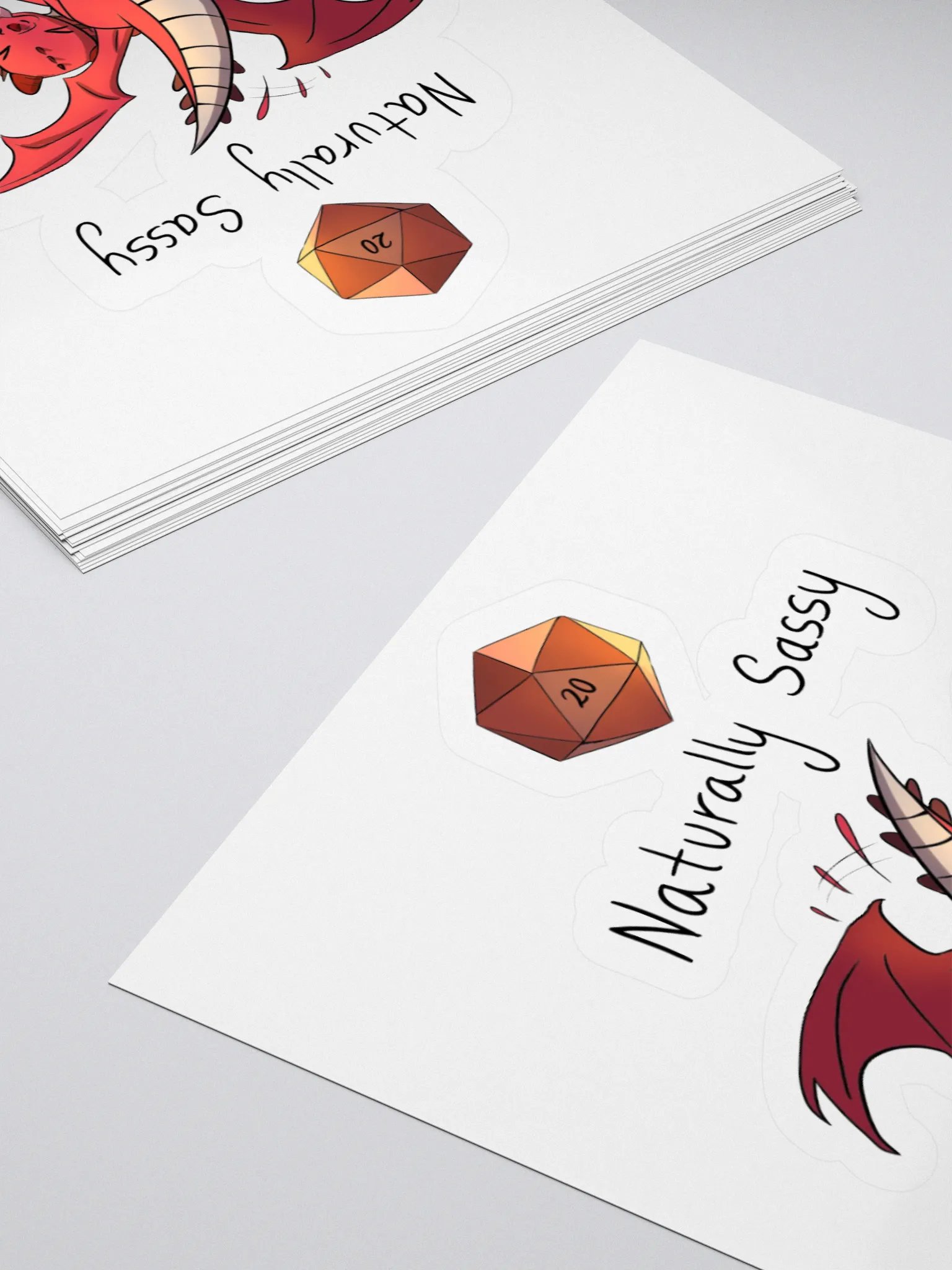 'Naturally Sassy' Dragon Sticker product image (10)