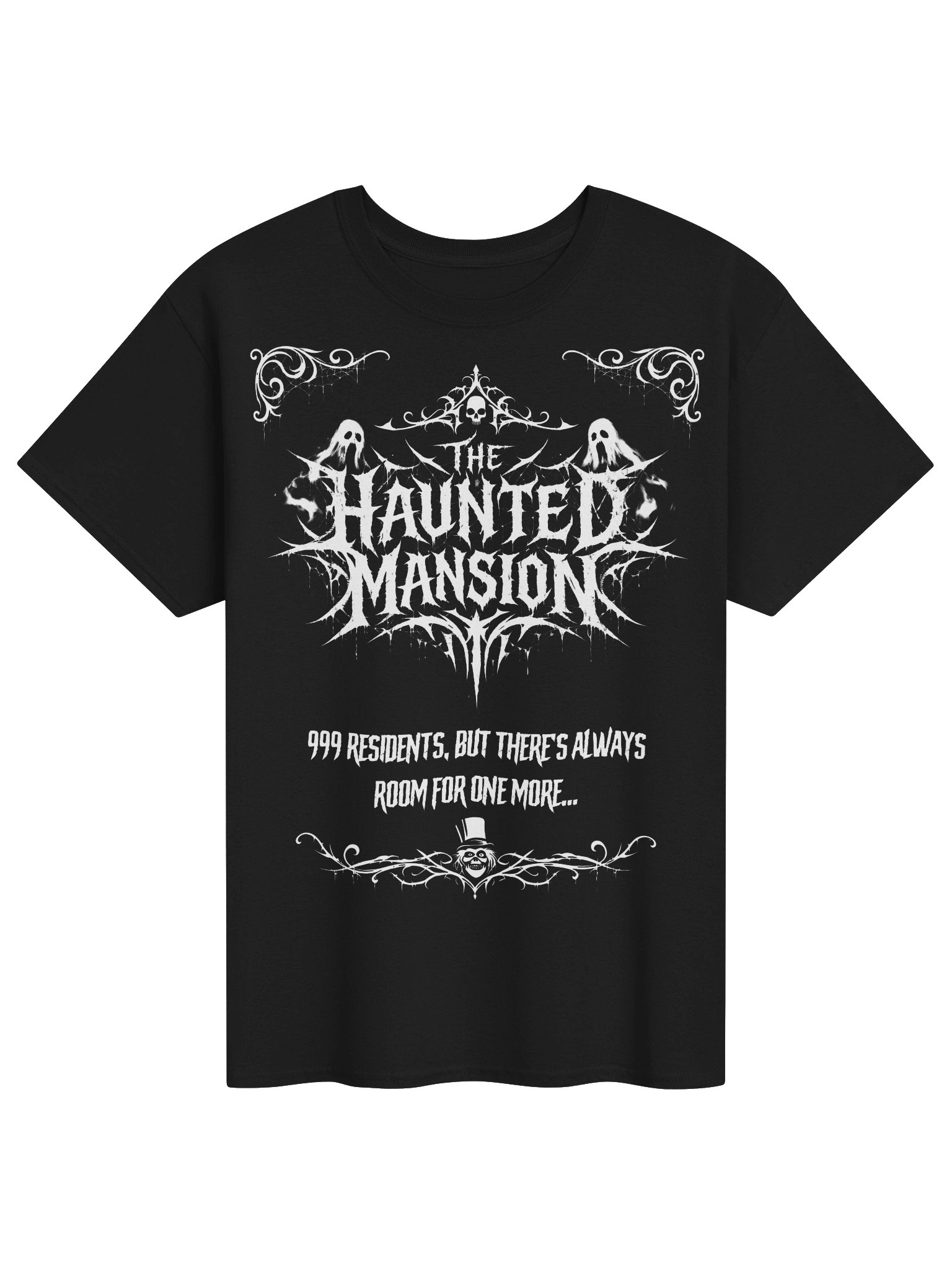 The Haunted Mansion - Death‑Metal Style Ghostly T‑Shirt **NEW** product image (1)