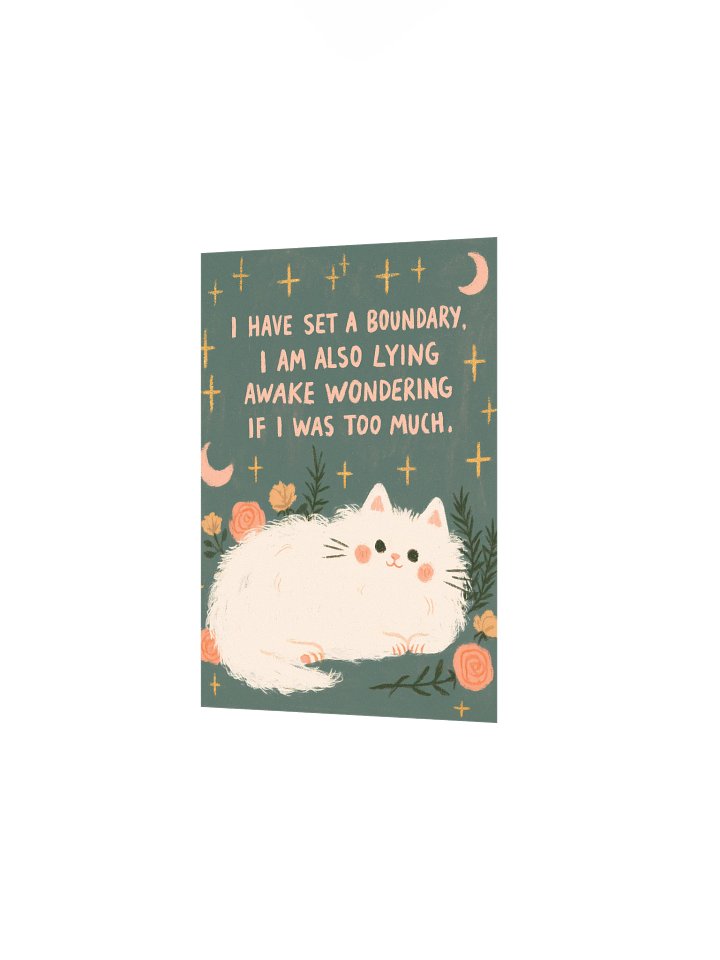 Boundary Cat Quote Poster product image (10)