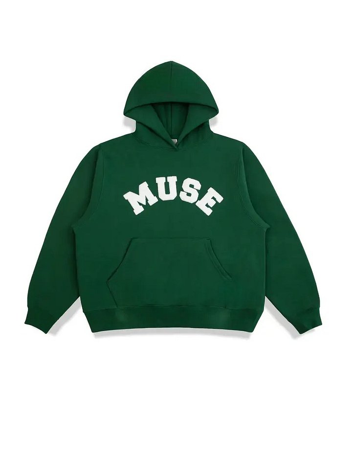 Heavyweight Chenille Hoodie - Green Pine product image (1)