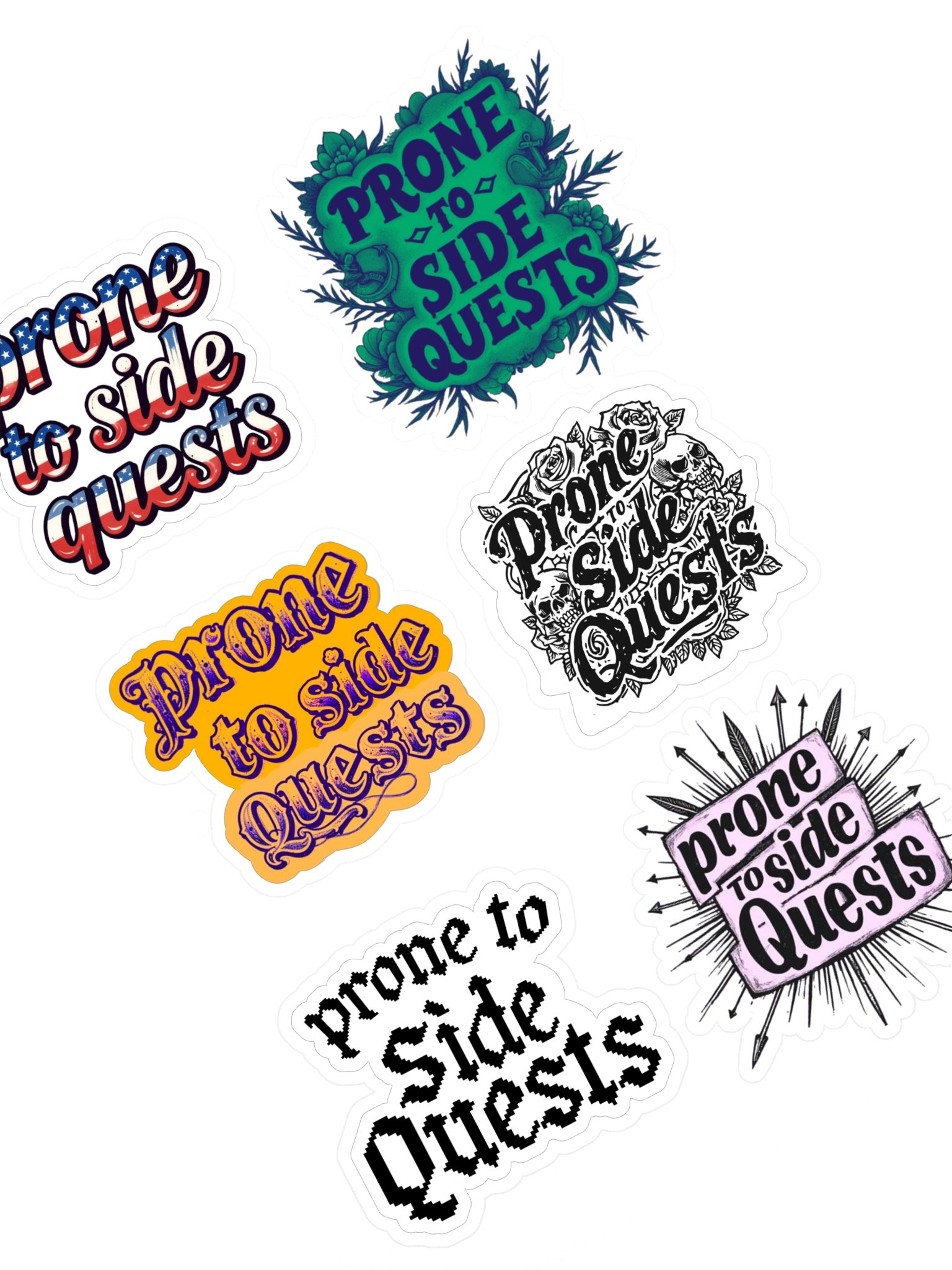 Side Quest sticker medley product image (1)