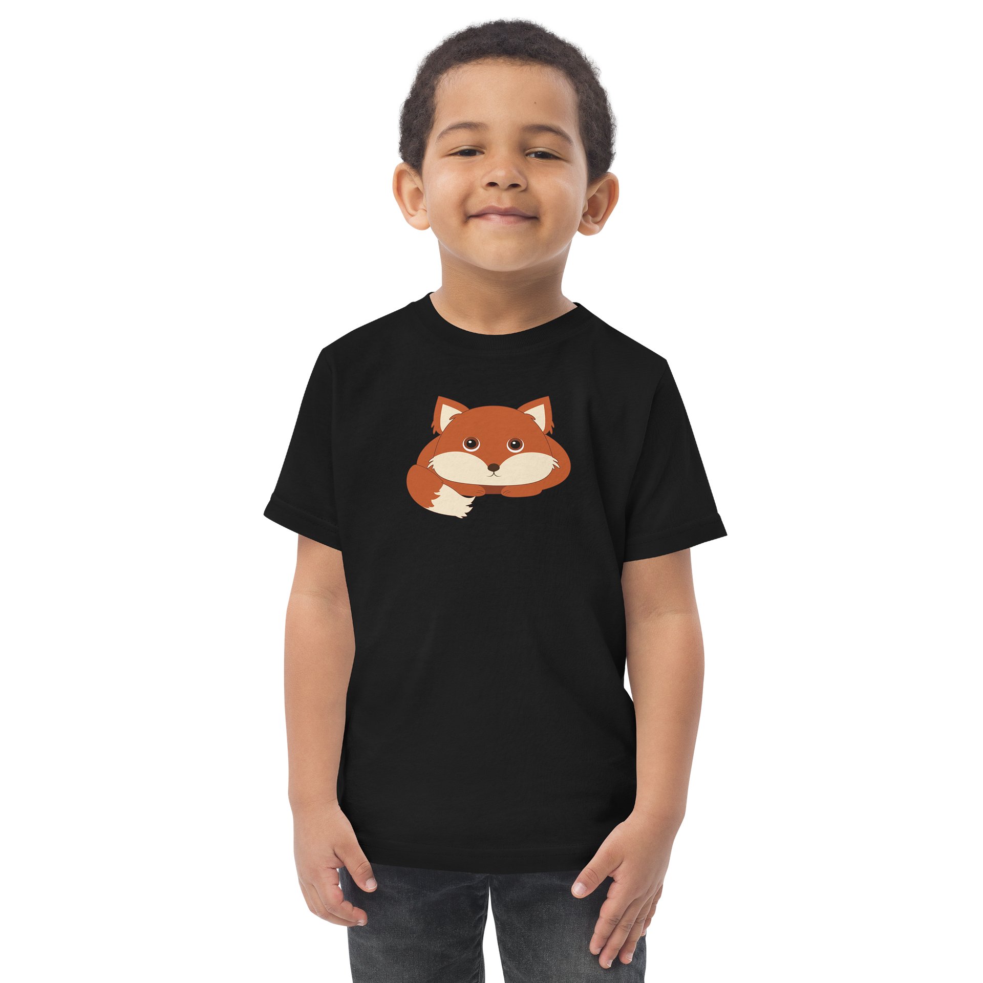 Woodland Animal Friends Fox Toddler Jersey T-Shirt product image (1)