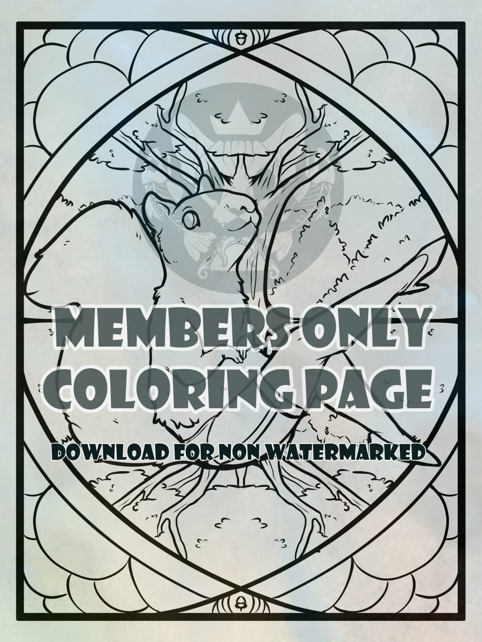 Squirrely Legs - Coloring Page product image (1)