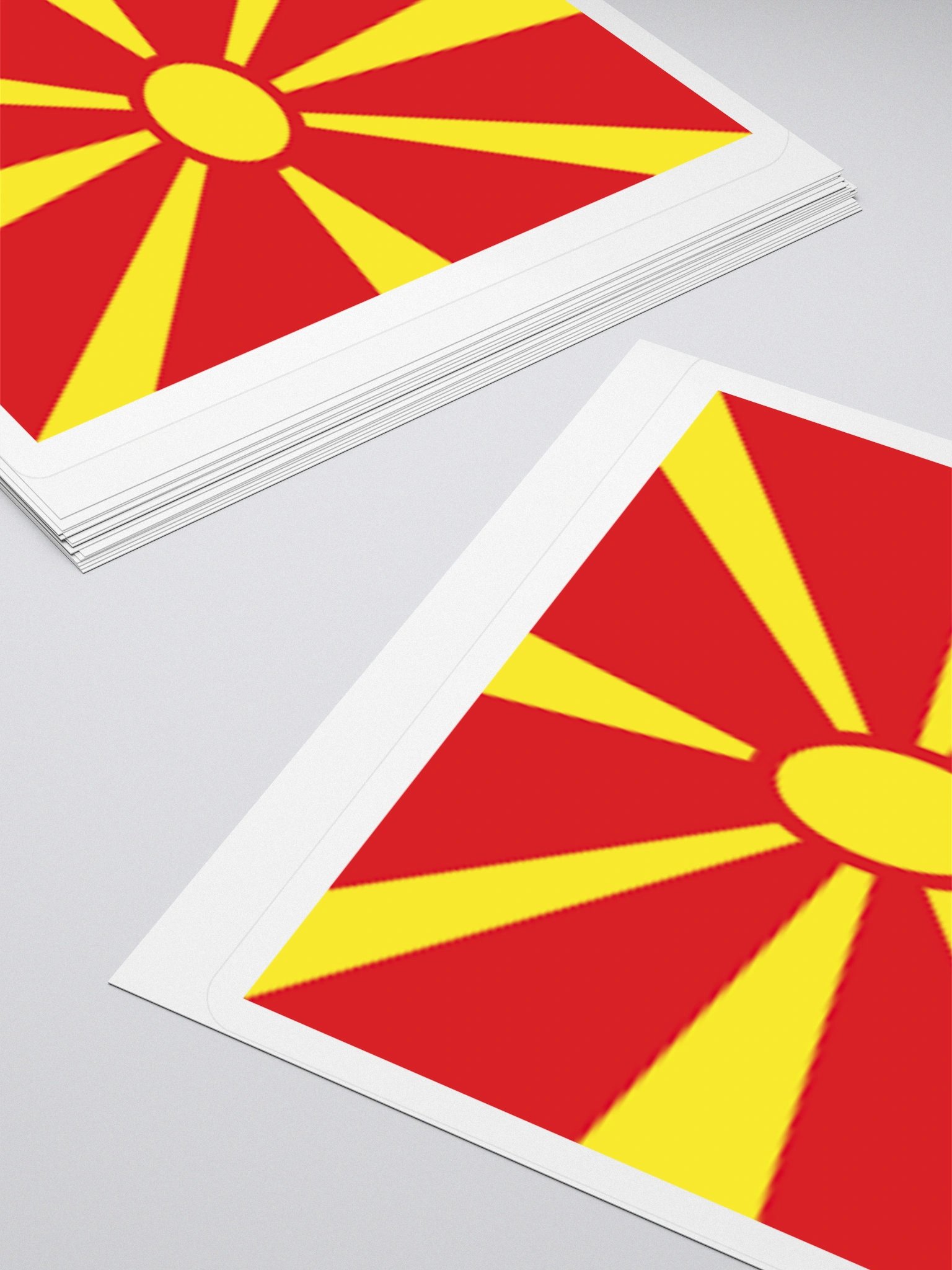 Exclusive North Macedonia Flag Kiss-Cut Stickers - High-Quality Vinyl, Multiple Sizes product image (10)