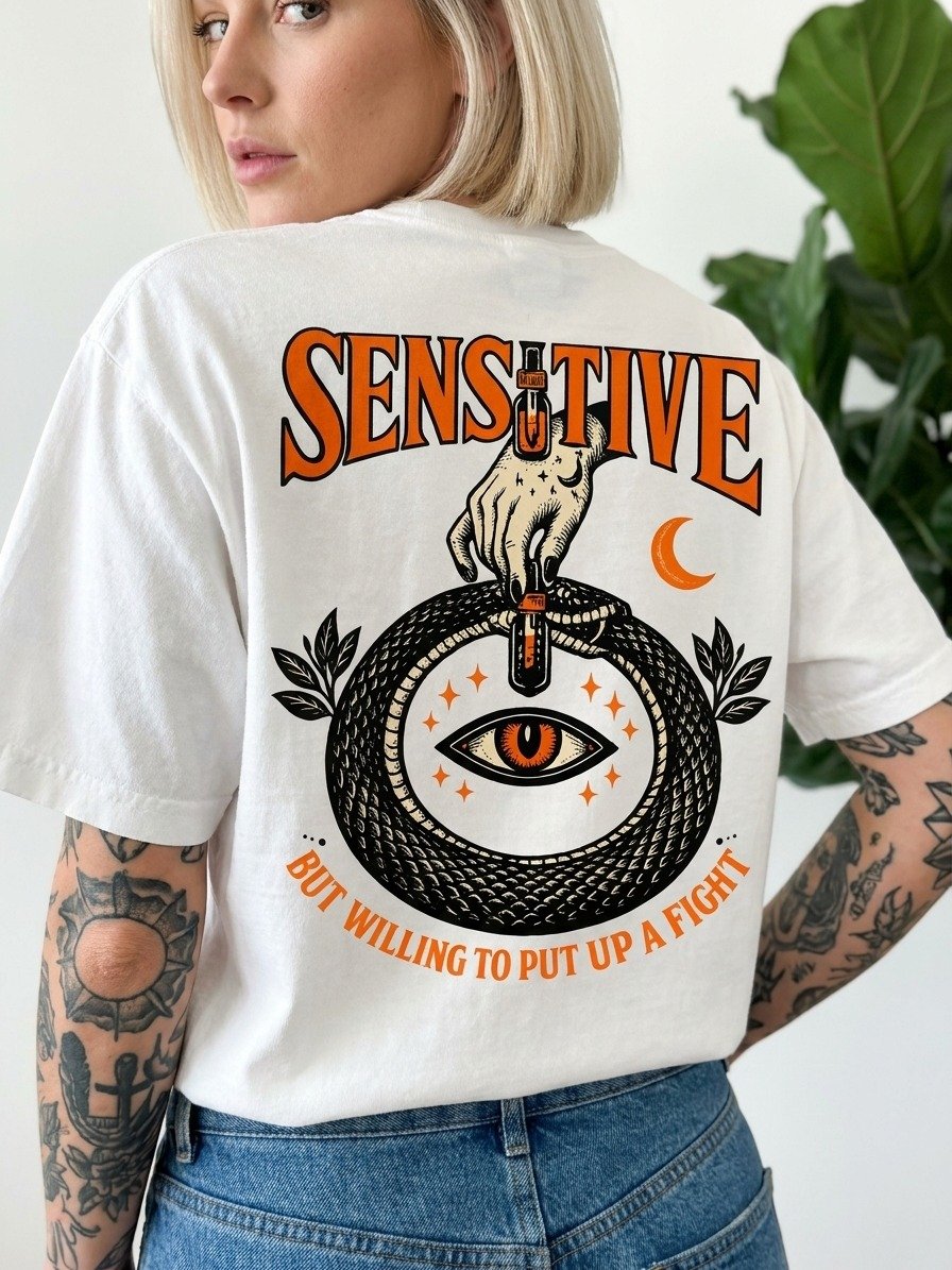Awake Sensitive Eye and Stars Graphic Tee product image (1)