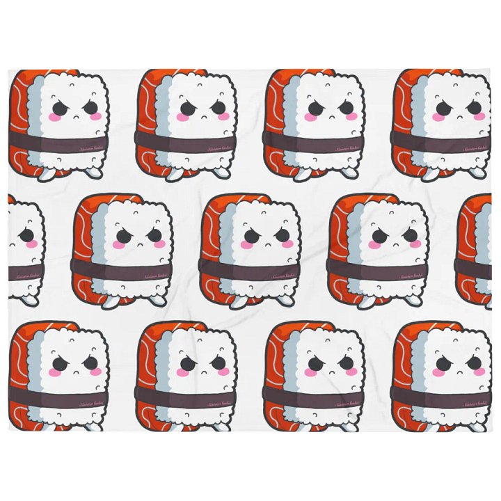 Sinister Sushii Plush Throw Blanket product image (1)