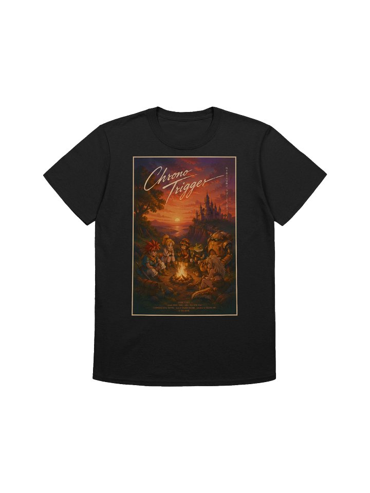 Chrono Trigger Sunset Campfire Tee (Gildan Softstyle) product image (1)