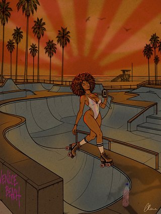 ROLL WITH IT — Art Print by Lehbie Rae product image (1)