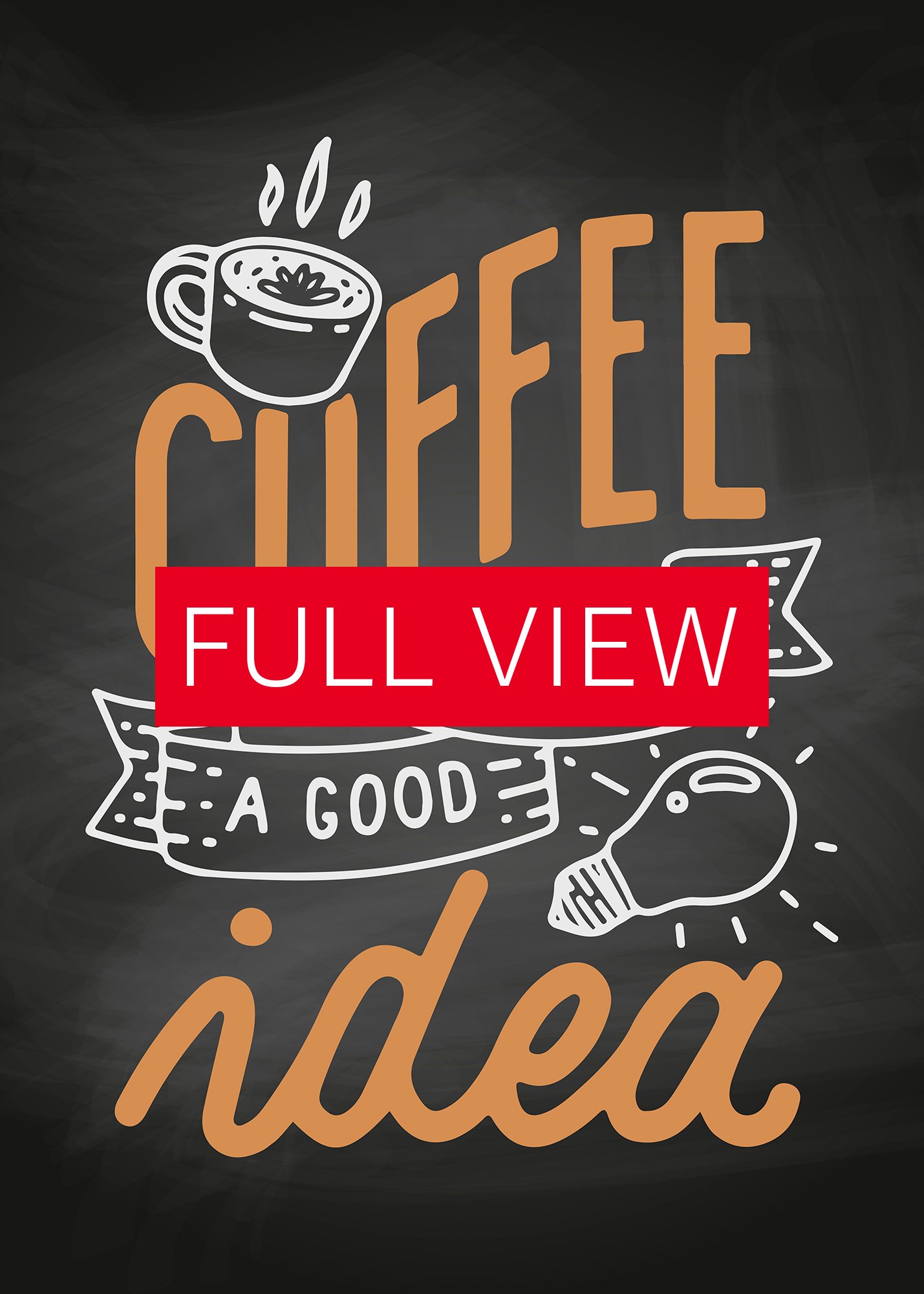 Coffee is always a good idea — Coffee Lettering Poster Print, Good Morning Coffee Poster, Coffee Lover Gift, Coffee Station Wall Art —Trendy Kitchen Wall Art,Kitchen Decor product image (3)
