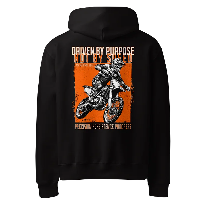 Urban Unisex Bella Champ Motorcross Hoodie R3CVR.i by EQALL® Originals_White / Orange product image (1)