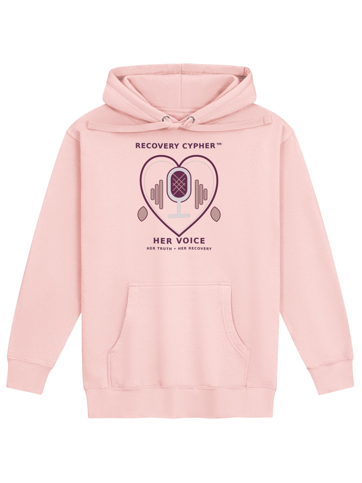 Recovery Cypher™ — Her Voice Premium Pink Hoodie product image (1)