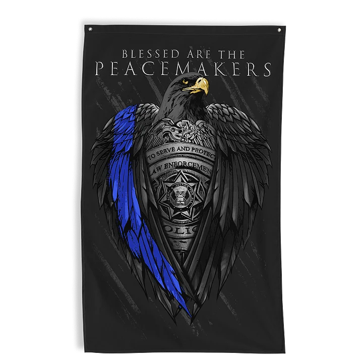 Peacemakers Black Eagle Wall Flag product image (1)