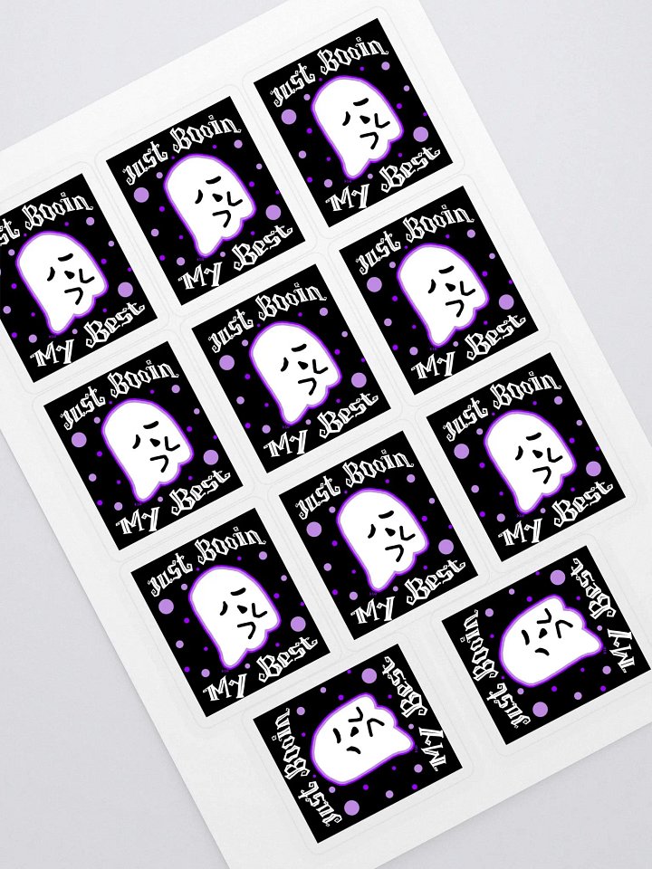 Just Booin My Best Sticker Sheet of 11 product image (1)