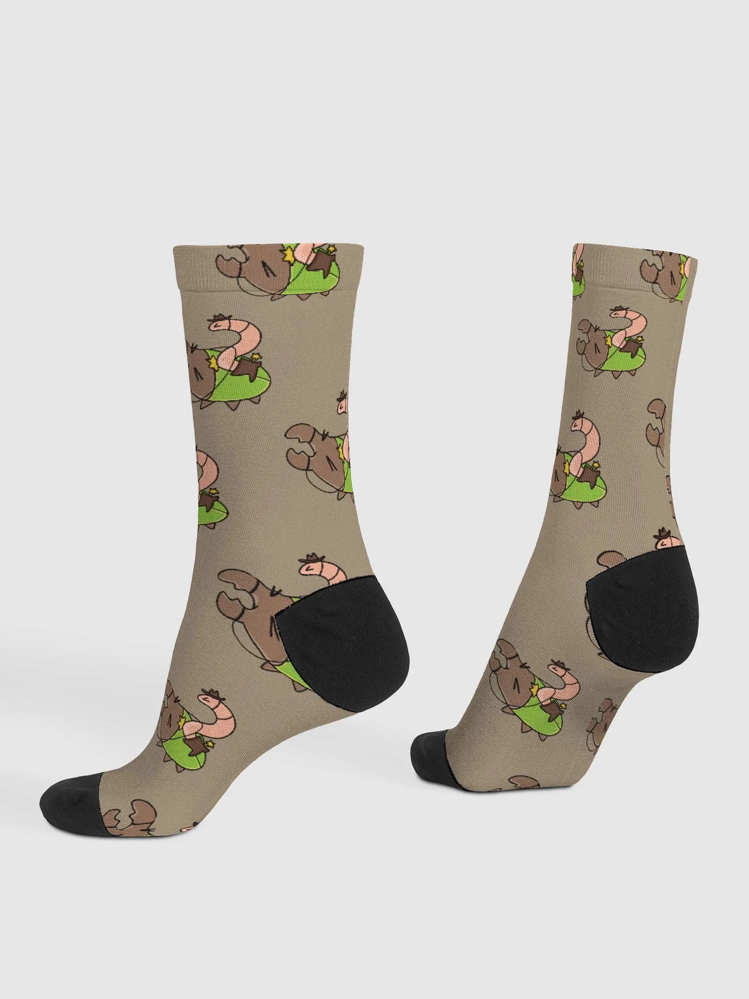 cowboy worm bug socks product image (4)