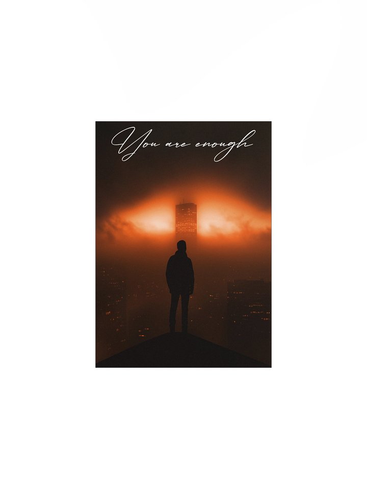 "You are enough" Handwritten Matte Poster product image (1)