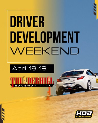 Our Thunderhill Raceway  driver development weekend is coming up April 18–19, and this is the kind of event that can change h...