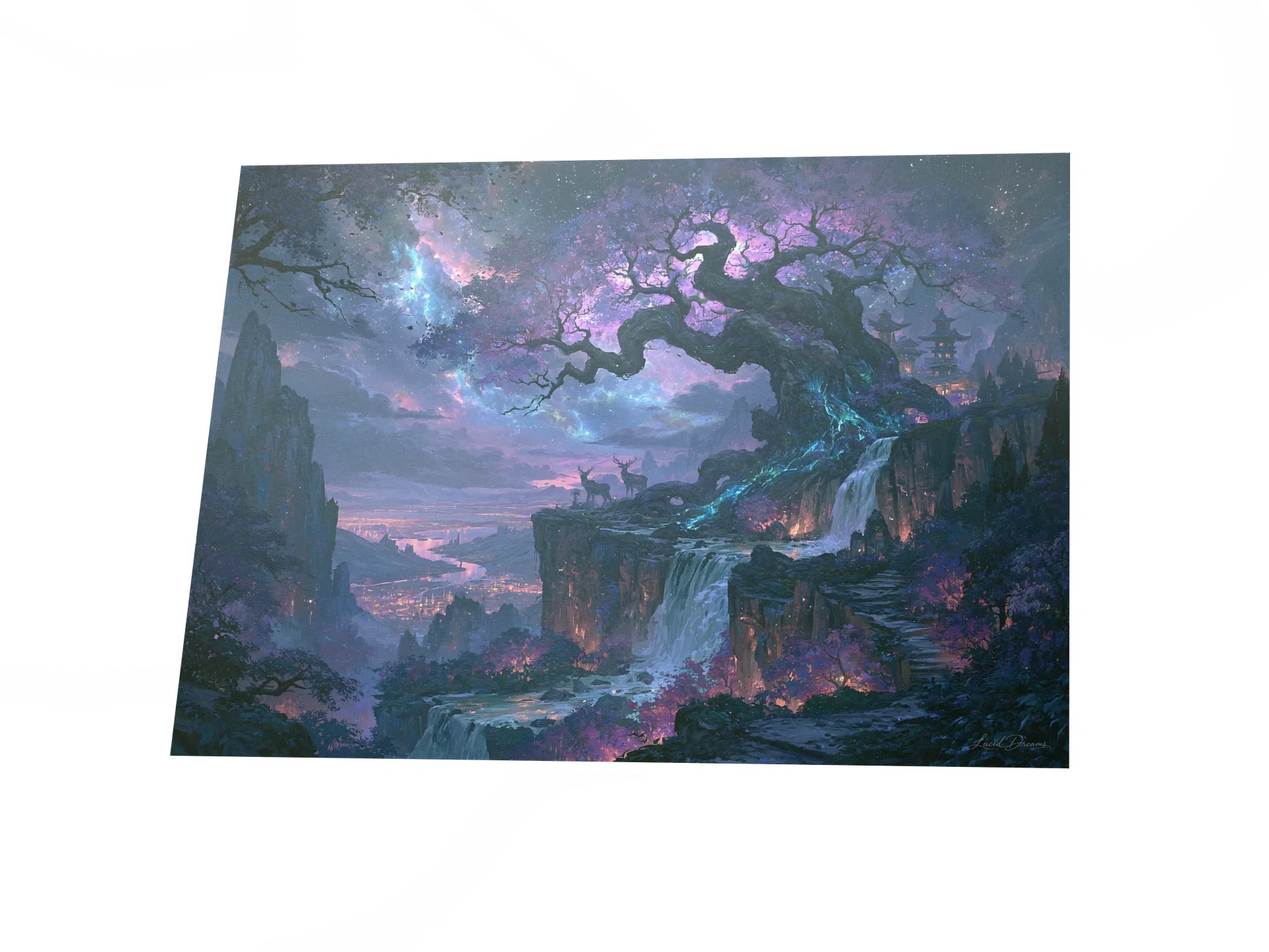 Ancient Fantasy Tree Art Print — The Ancient Starfall Tree product image (3)