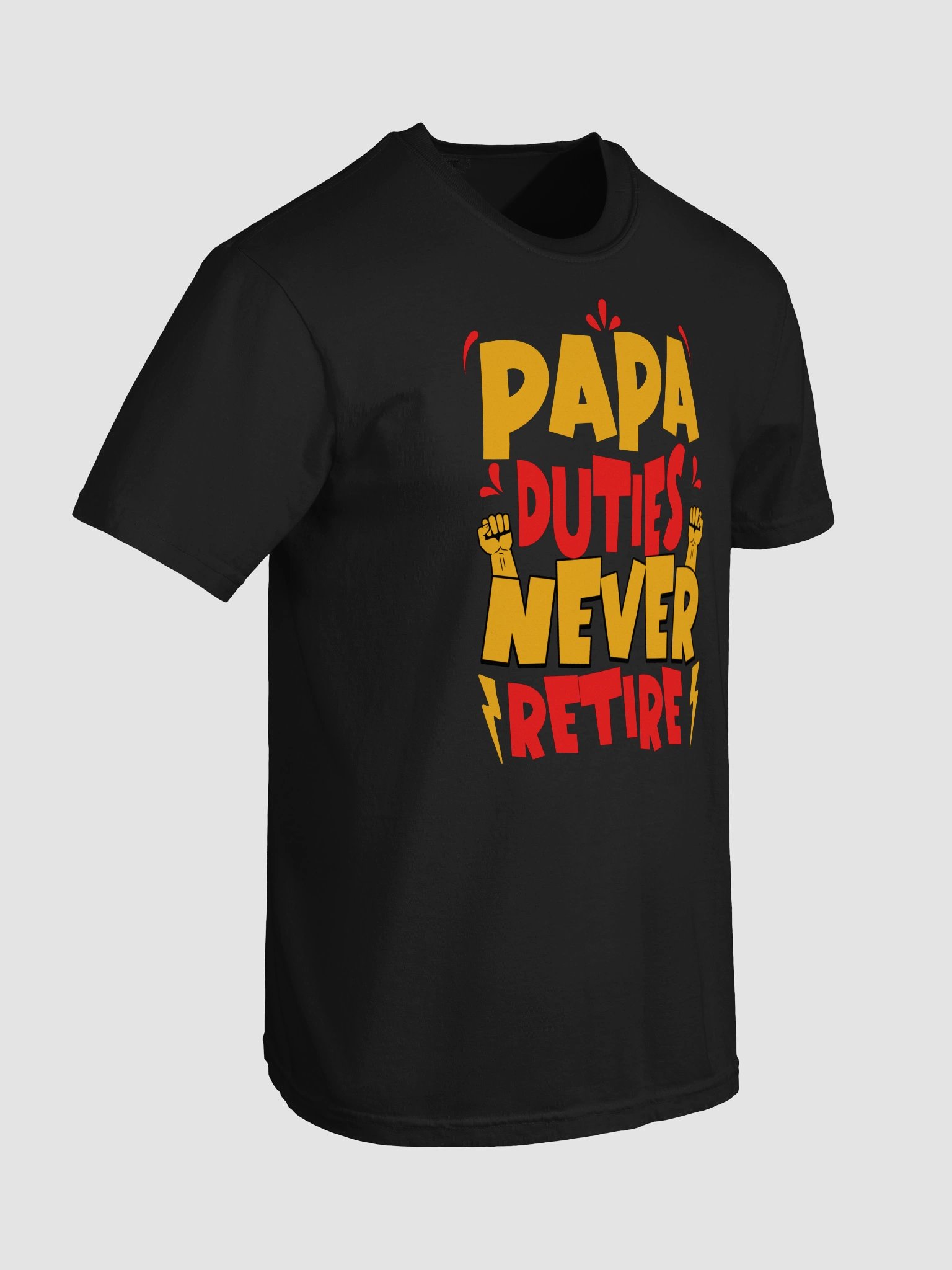 Papa Duties Never Retire Graphic Tee product image (8)