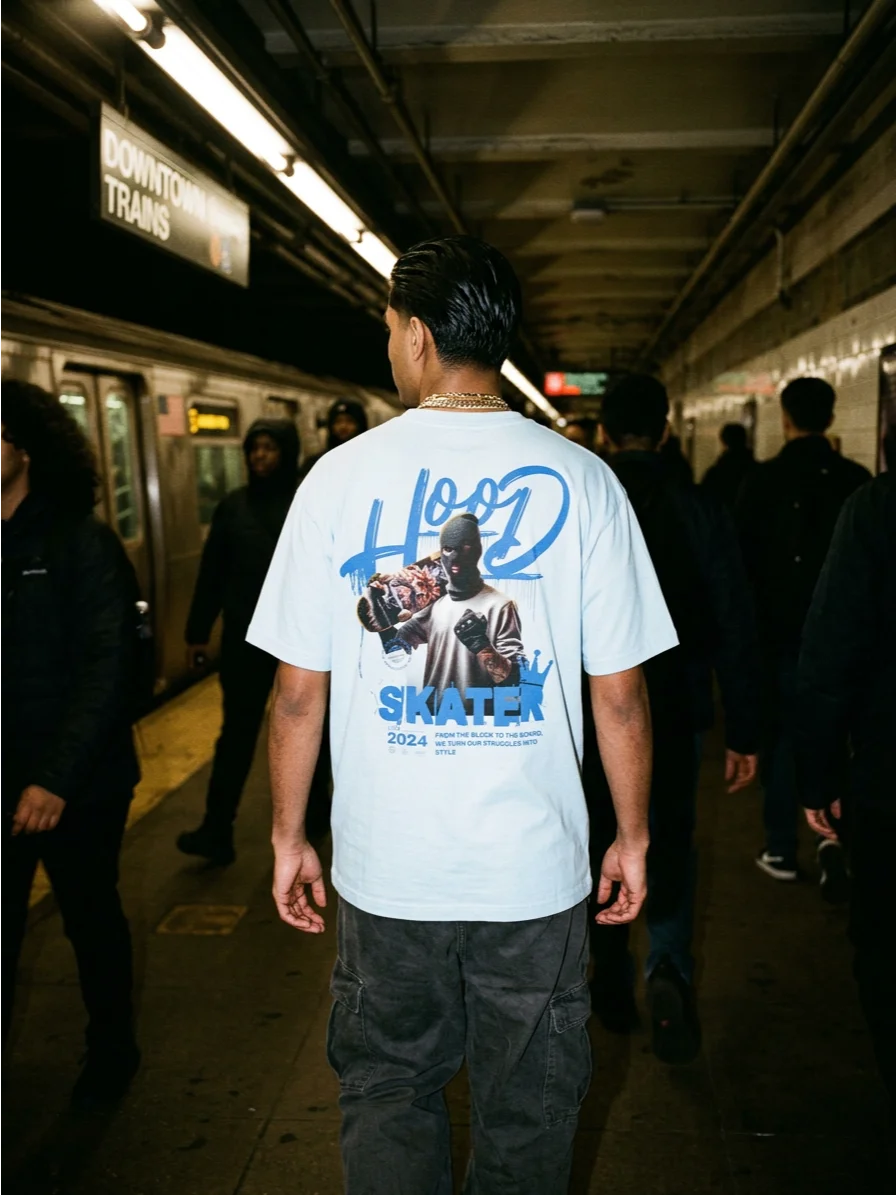 Hood Skater T-Shirt | VOID Club x Comfort Colors Heavyweight Garment-Dyed Tee product image (2)