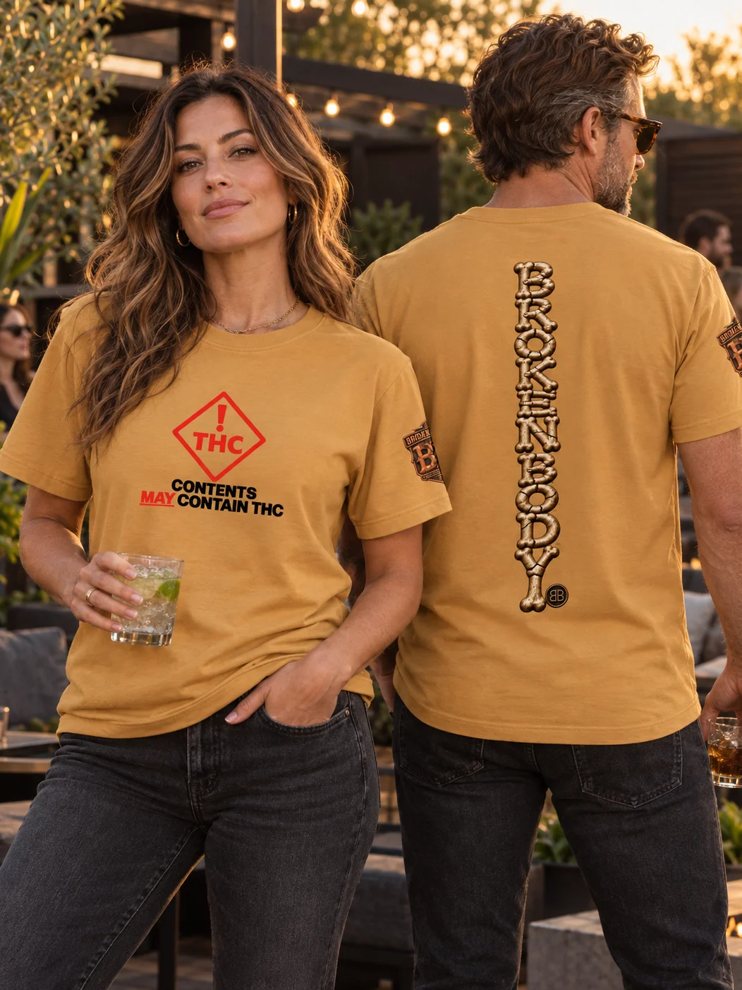 Funny THC Warning Shirt — Contents May Contain THC™ | Broken Body™ product image (1)