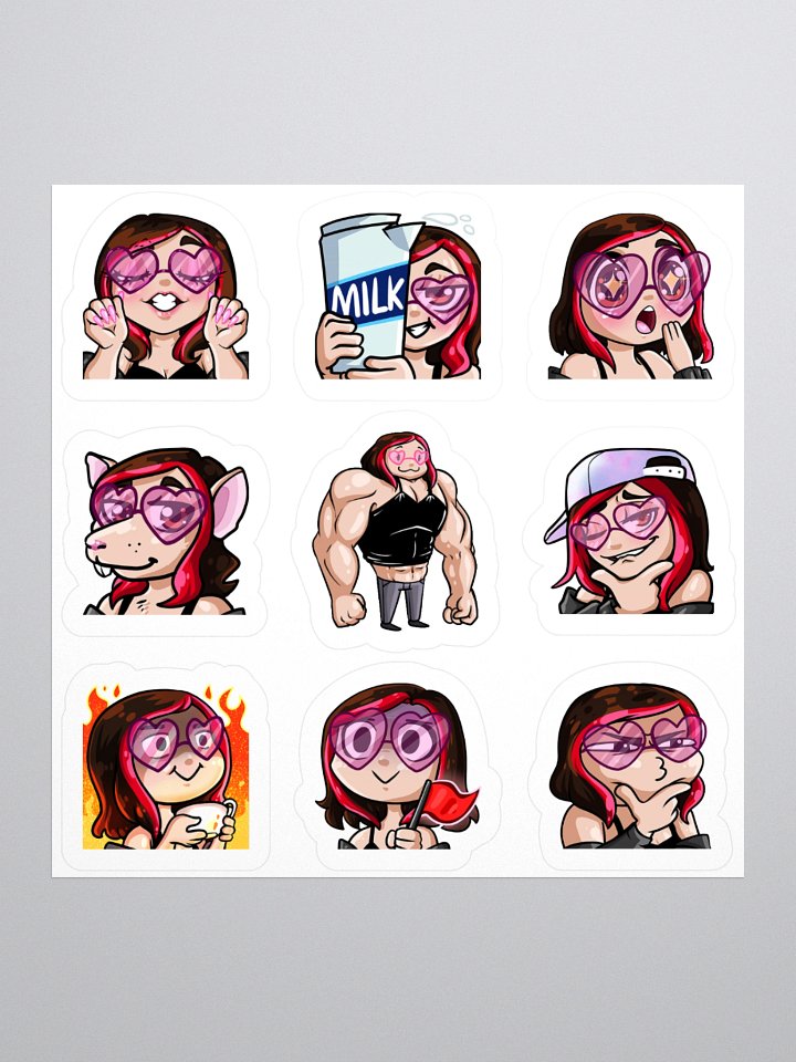 Human1 Emotes [Pack 2] || Kiss Cut Stickers product image (1)