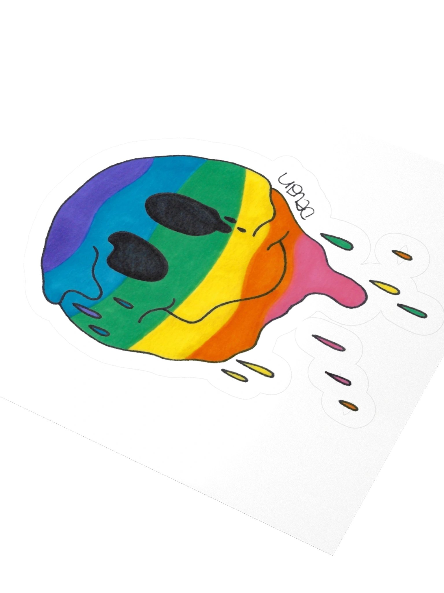 Melted Smiley Sticker product image (3)