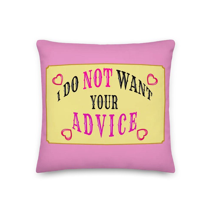 No Advice Pillow product image (1)
