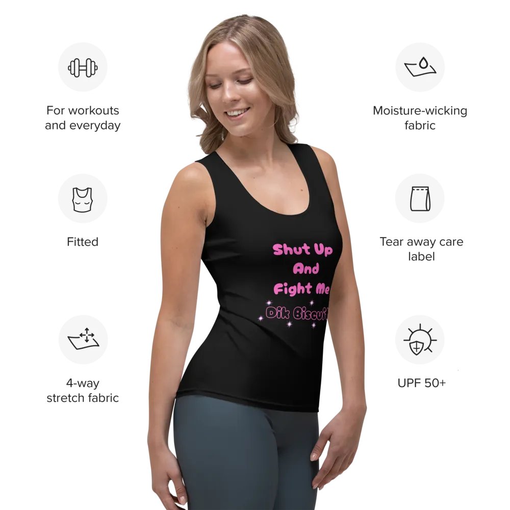 Fight Me Dik Biscuit Tank - Pink product image (7)