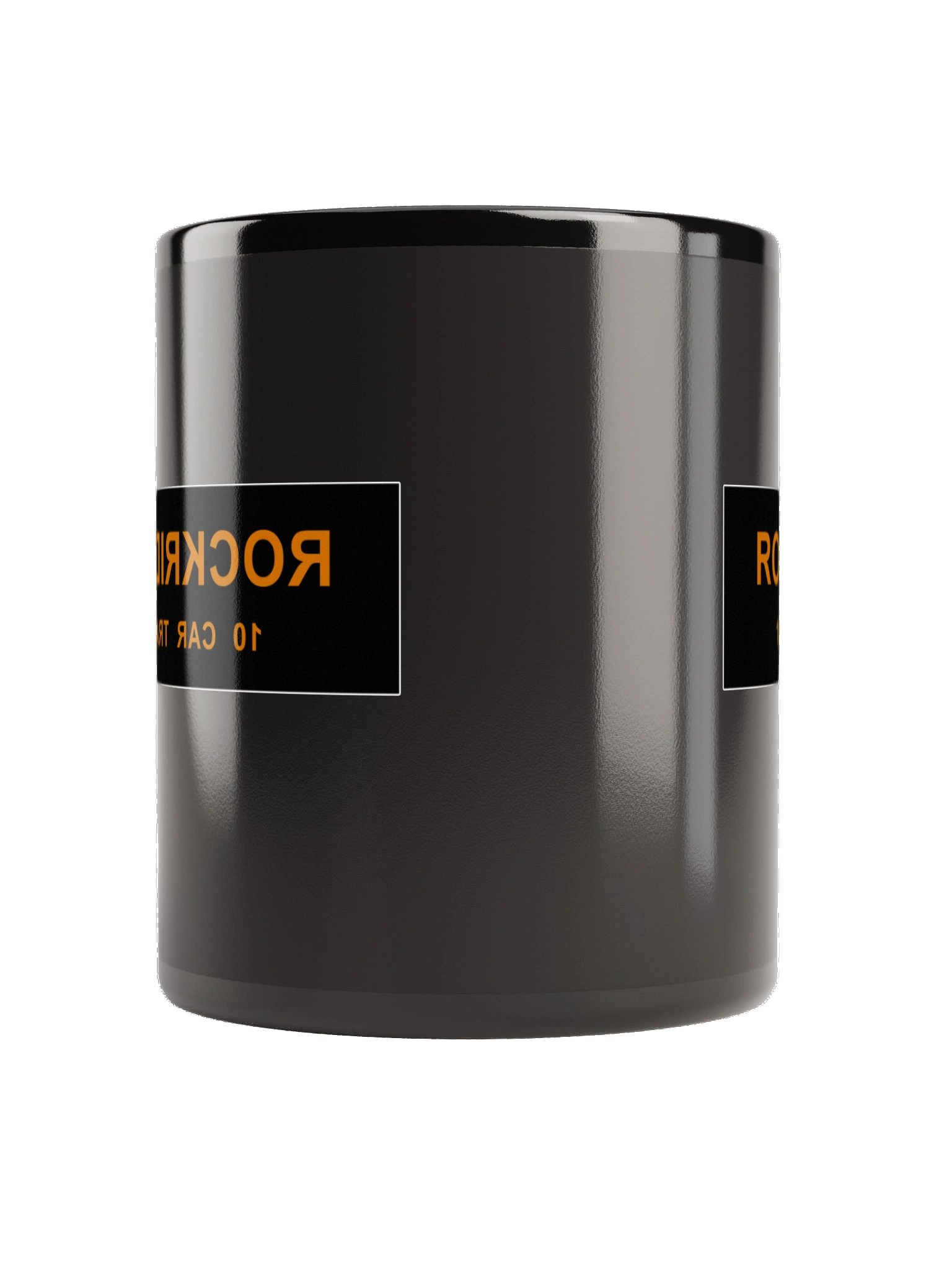 "ROCKRIDGE / 10 Car Train" - Glossy Black Mug product image (3)