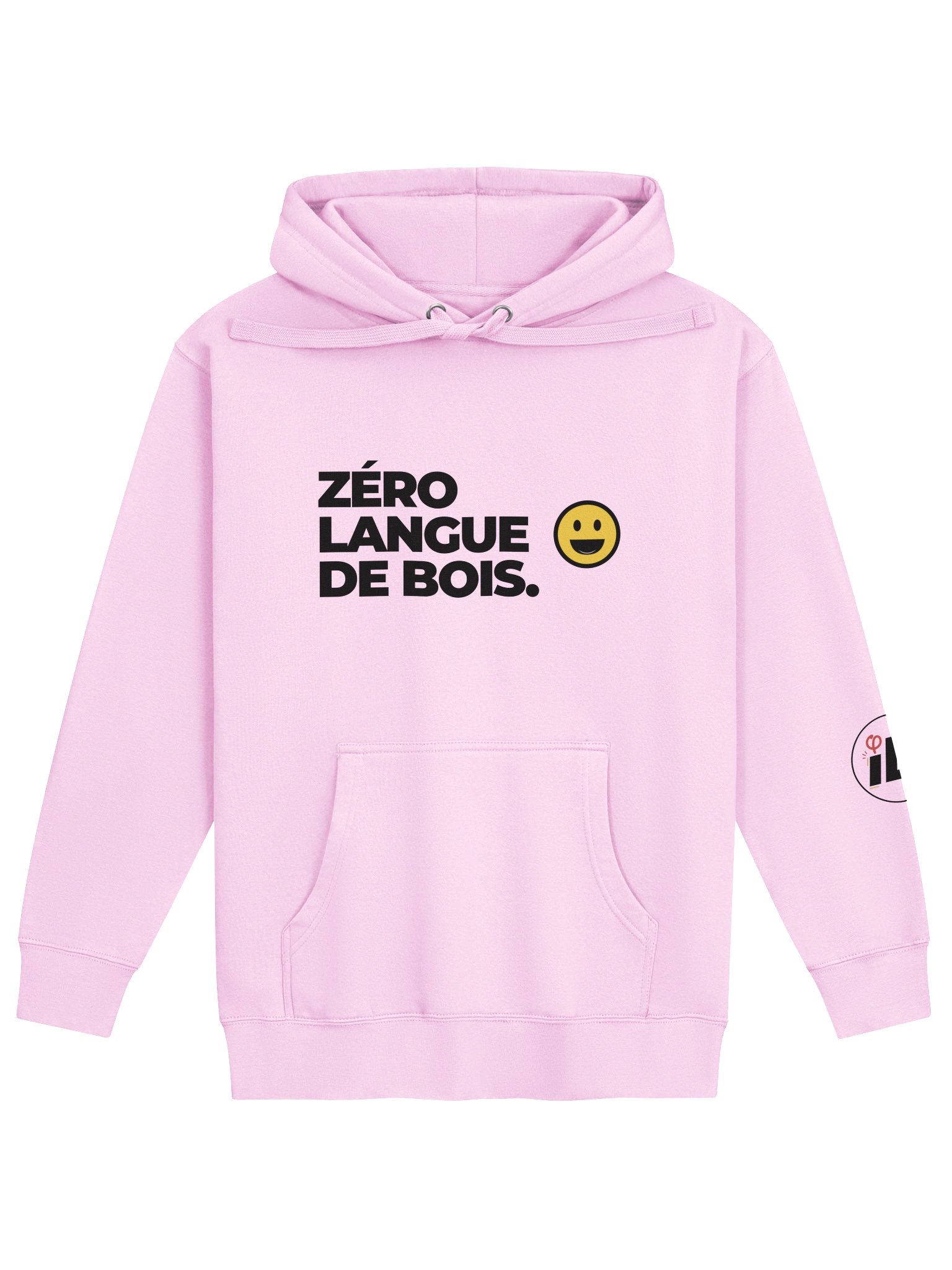 Sweat rose « Zéro langue de bois » product image (1)