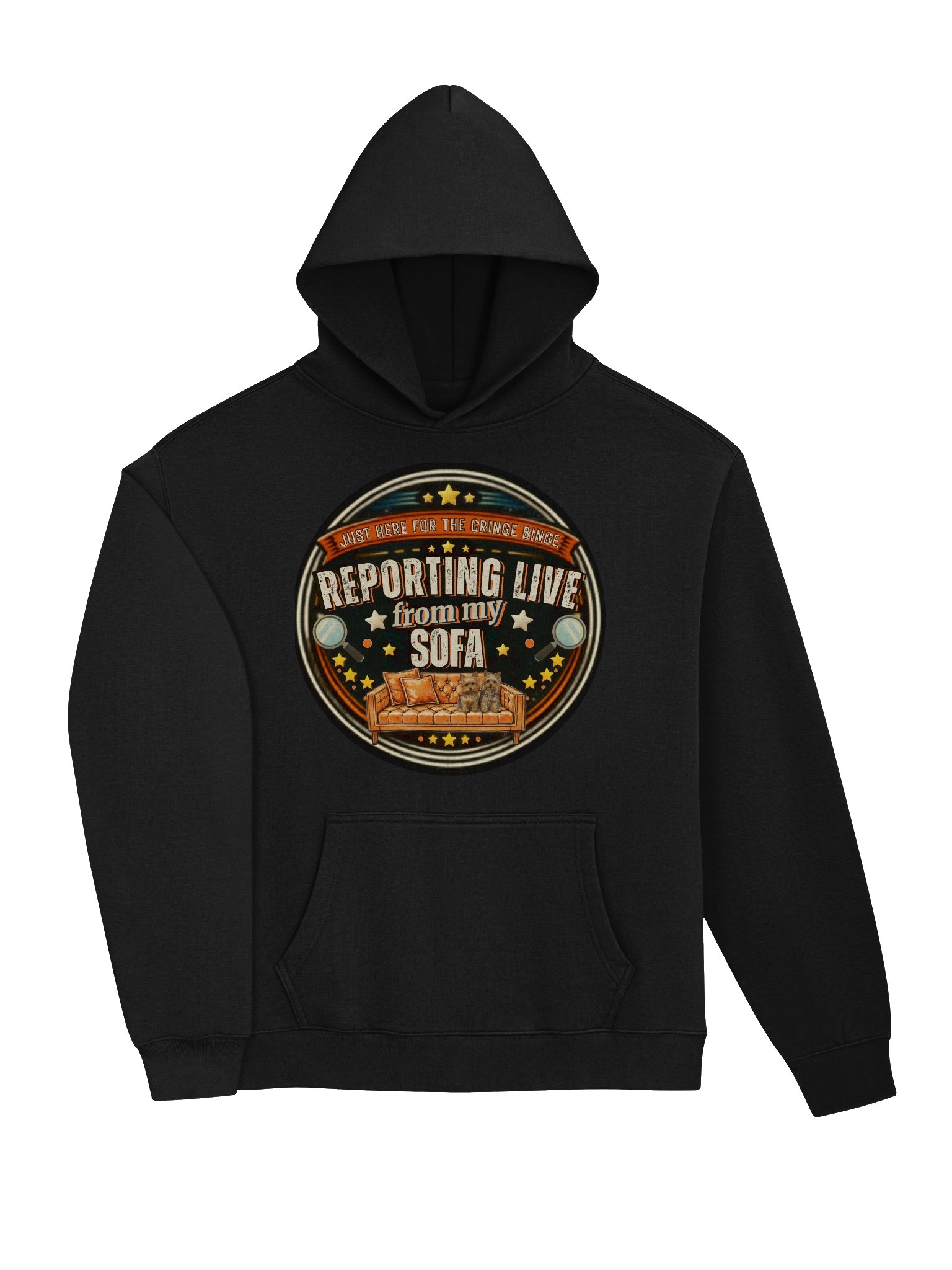 Premium Oversized Hoodie Just Here for the Cringe Binge product image (3)