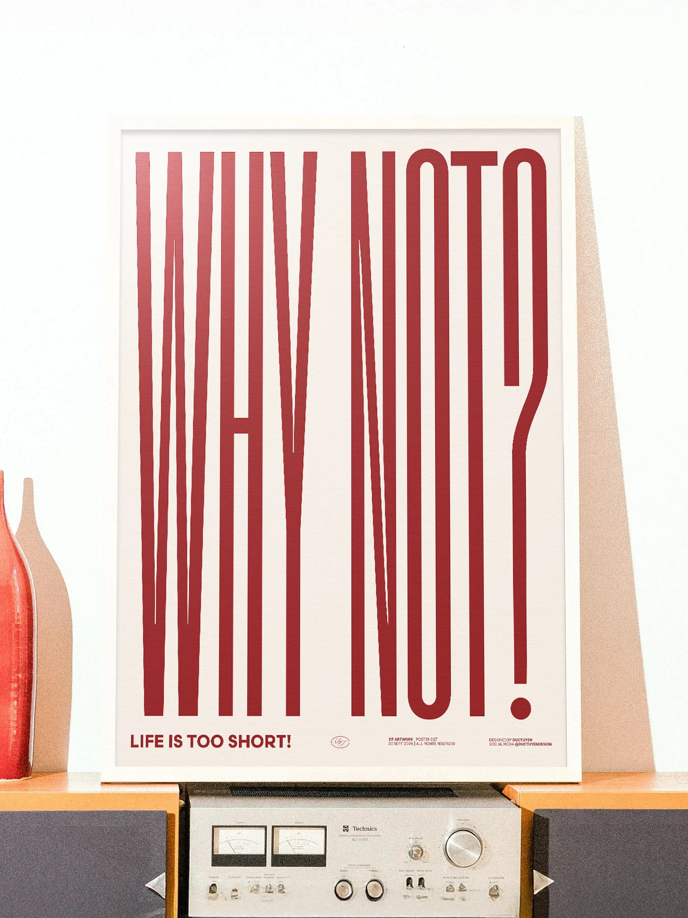 "WHY NOT" Framed Poster product image (11)
