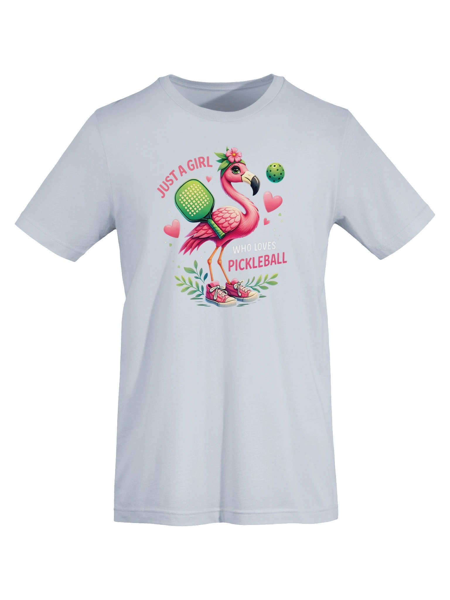 Just a Girl Who Loves Pickleball T-Shirt | Flamingo Pickleball Tee product image (8)