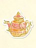 Cozy Autumn Teapot - Sticker 3x3