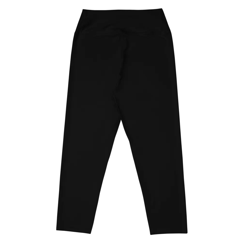 Pure Black High-Waist Capri Leggings product image (8)