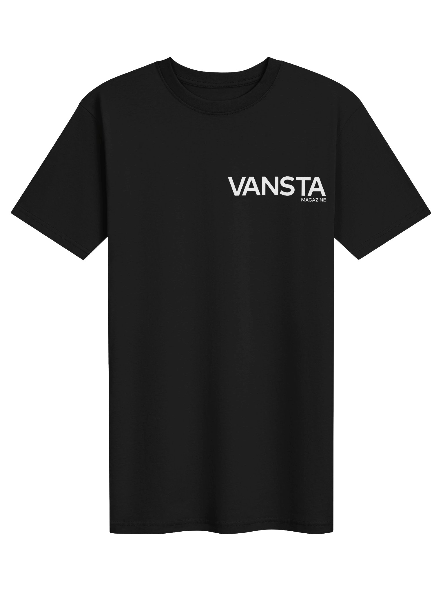 VANSTA Heavyweight Tee · Black w/ White Logo product image (1)