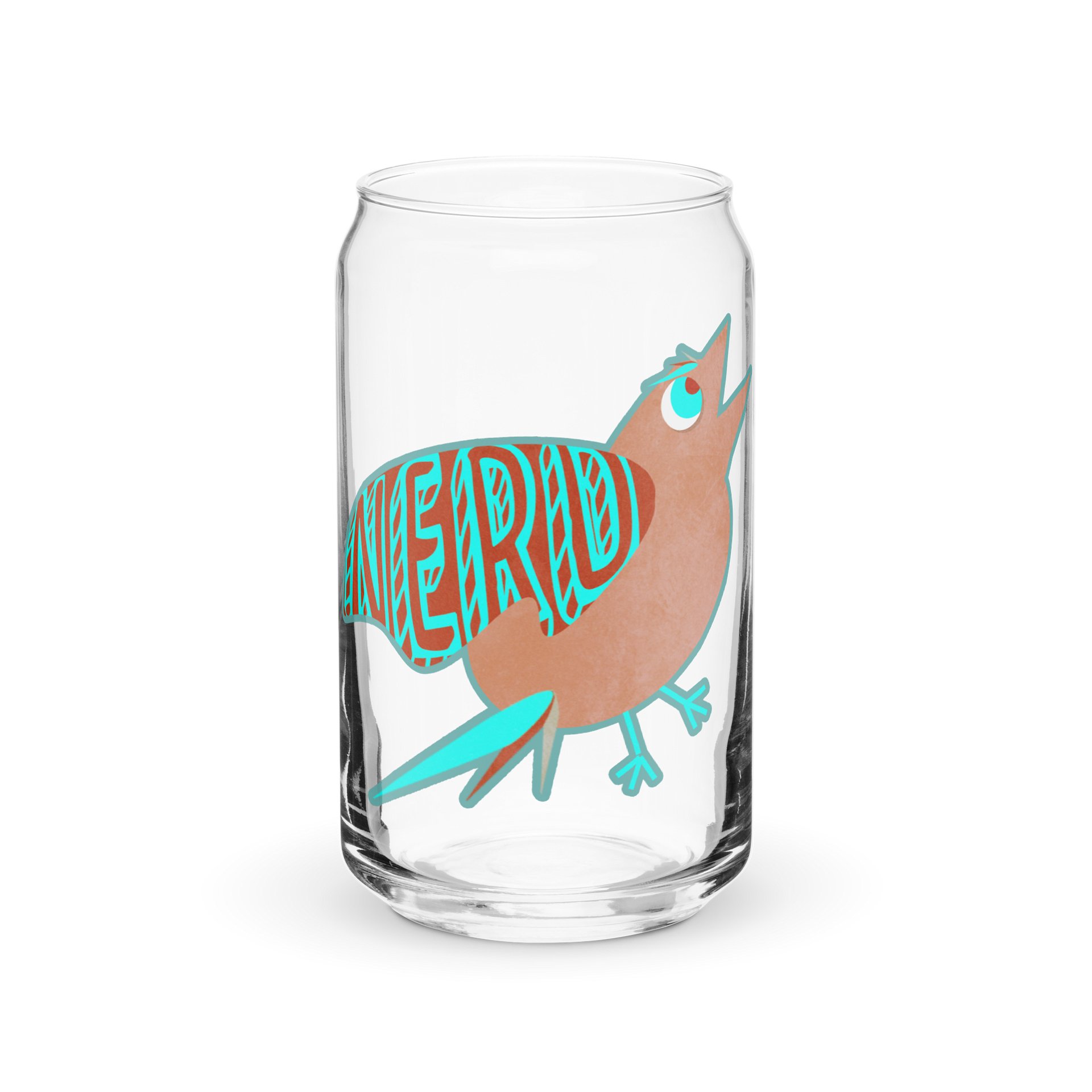 Bird the Nerd Glass Mug product image (1)