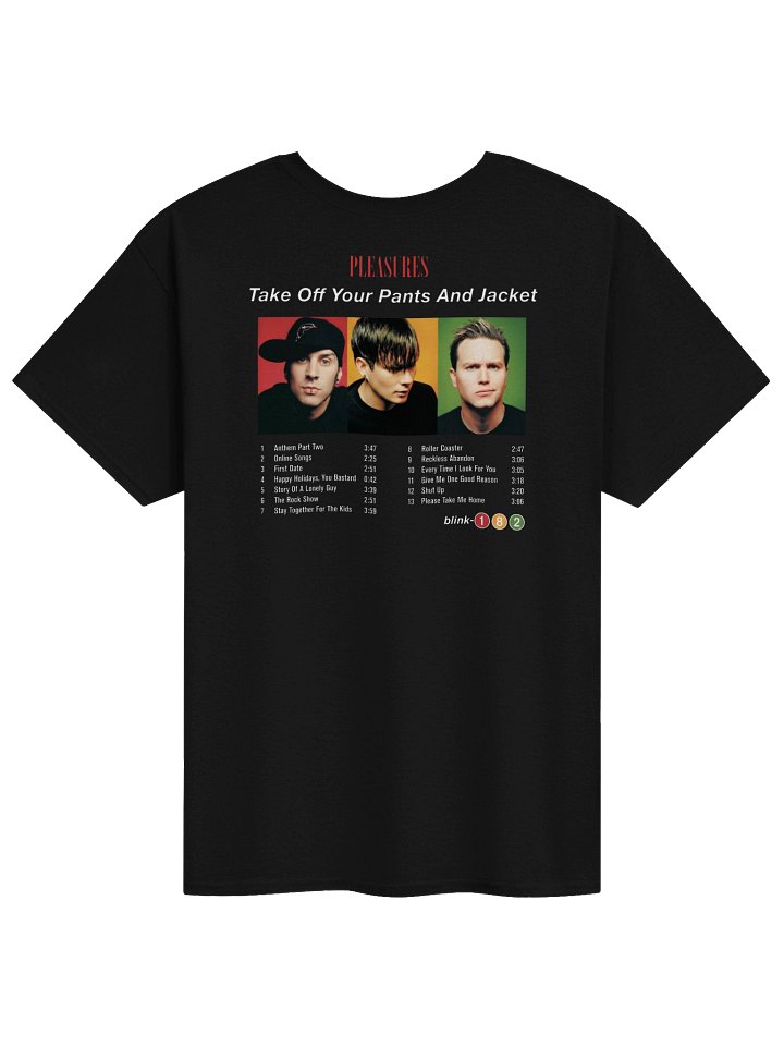 PLEASURES x Blink-182 Tracklist Photo T-Shirt product image (2)