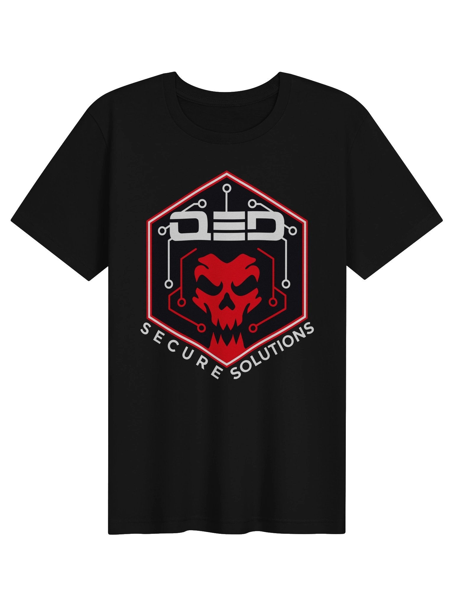 QED Black Shirt Large Skull Logo product image (1)