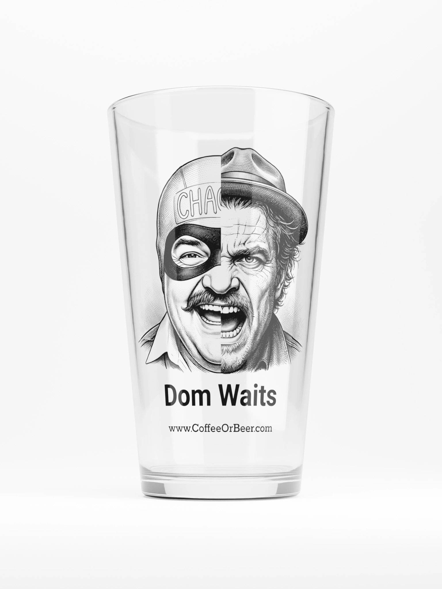 Dom Waits Pint Glass product image (1)
