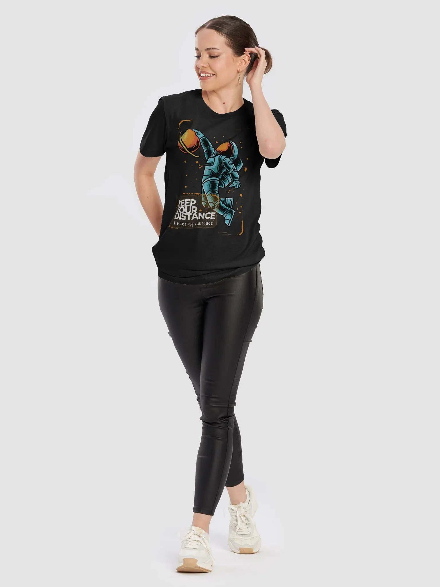 Galactic Serenity Astronaut T-Shirt product image (10)