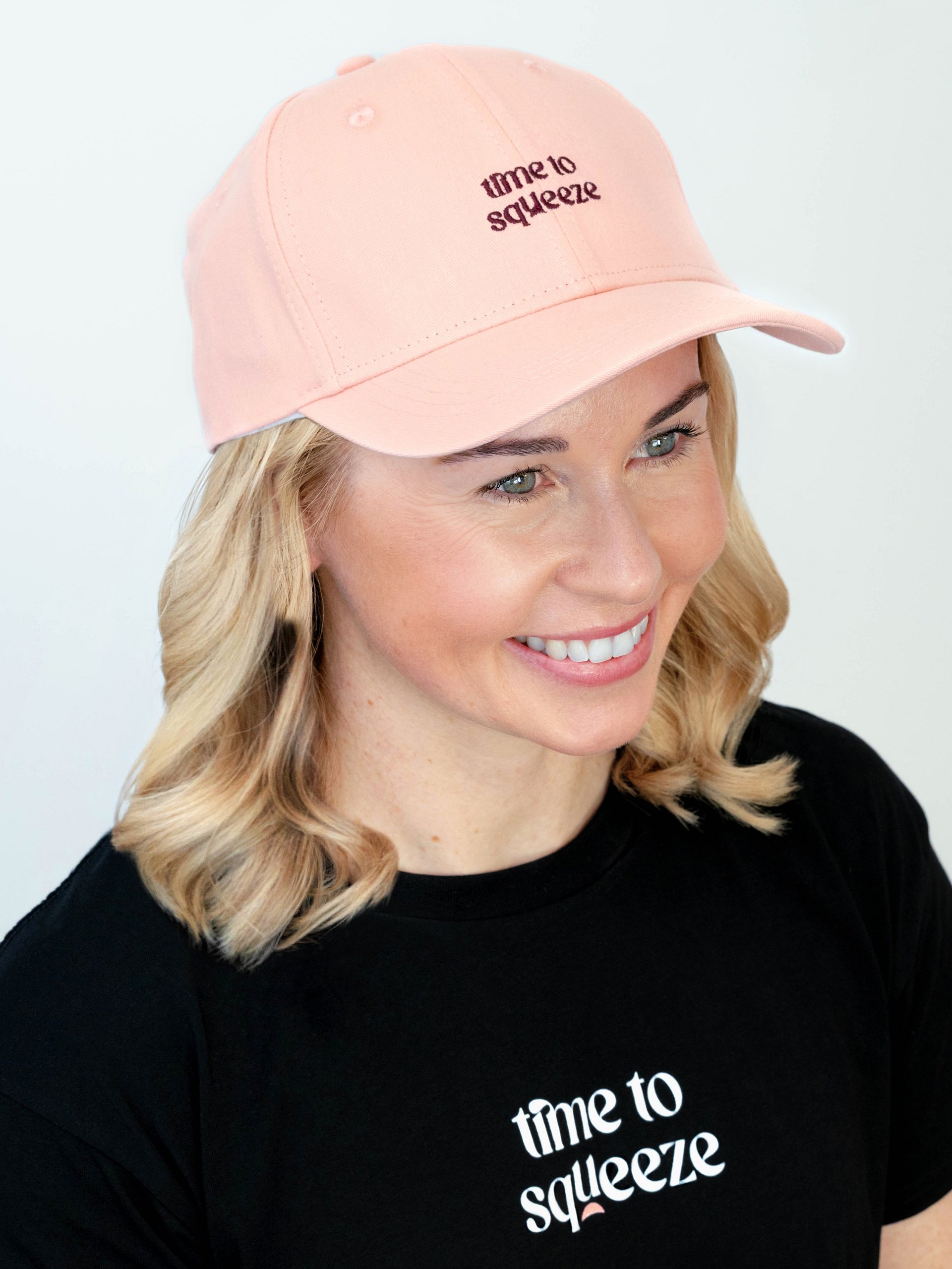 Time to Squeeze Baseball Hat (Peach) product image (3)