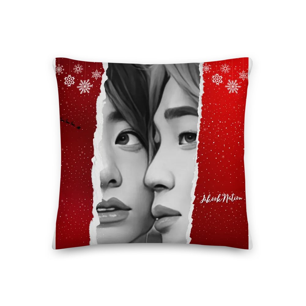 Jikook Torn Together Holiday Pillow product image (1)