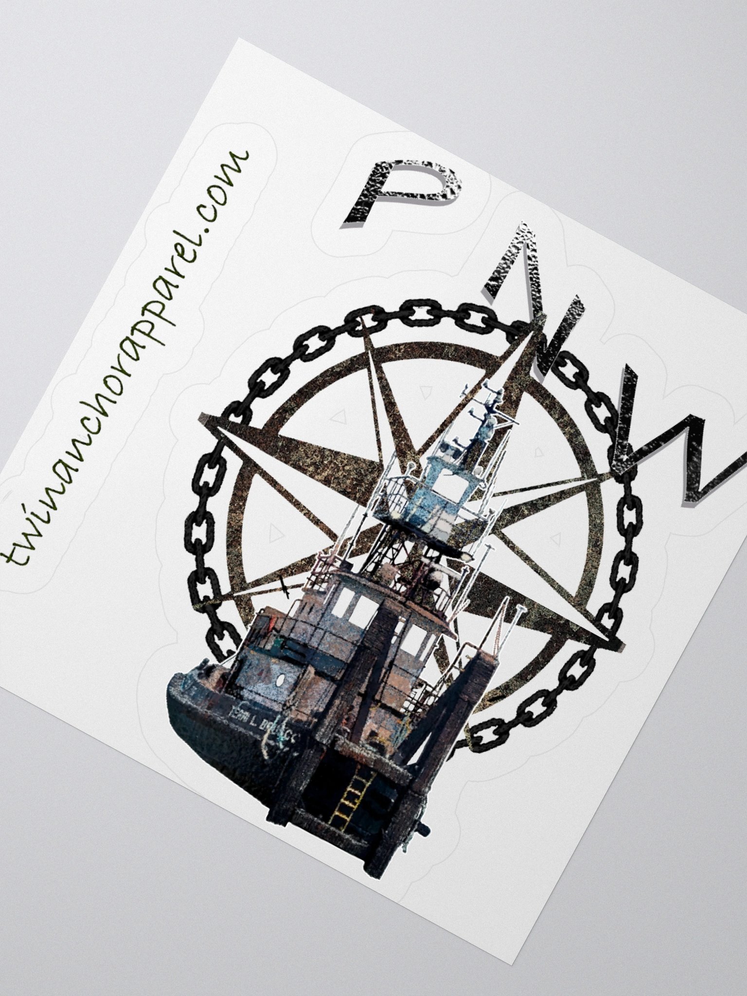 PNW Compass Rose Terri L. Brusco Kiss Cut Stickers product image (2)